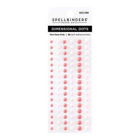 Spellbinders Dimensional Enamel Dots Two Tone Pink (SCS-288) Spellbinders Dimensional Enamel Dots Two Tone Pink (SCS-288)