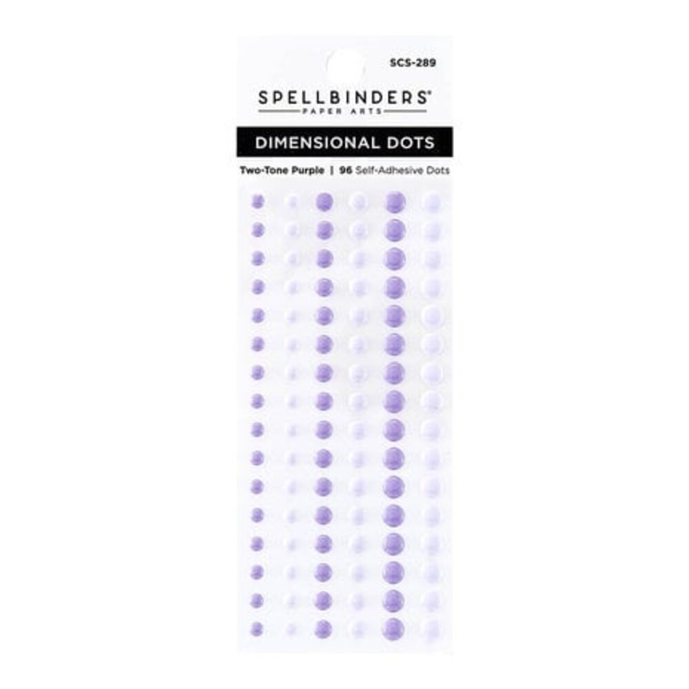 Spellbinders Dimensional Enamel Dots Two Tone Purple (SCS-289)