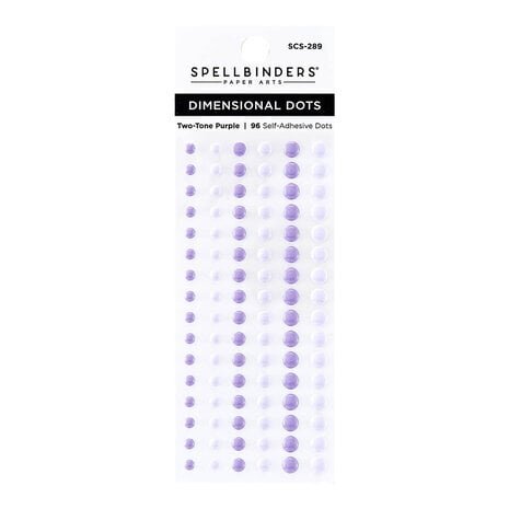 Spellbinders Dimensional Enamel Dots Two Tone Purple (SCS-289)