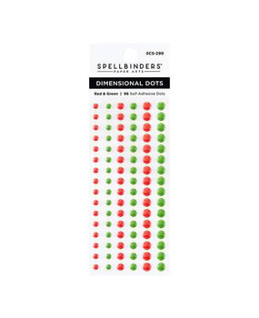 Spellbinders Dimensional Enamel Dots Red & Green (SCS-290) Spellbinders Dimensional Enamel Dots Red & Green (SCS-290)