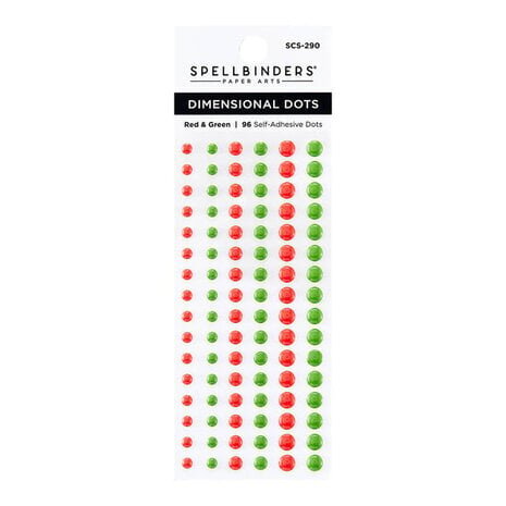 Spellbinders Dimensional Enamel Dots Red & Green (SCS-290) Spellbinders Dimensional Enamel Dots Red & Green (SCS-290)
