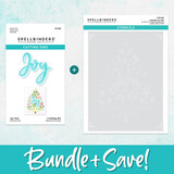 Spellbinders Layered Christmas Stencils Layered Joy Tree Stencil & Die Bundle (BD-0776)
