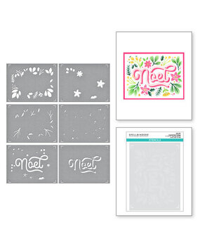 Spellbinders Layered Christmas Stencils Layered Noel Foliage Stencils (STN-067) Spellbinders Layered Christmas Stencils Layered Noel Foliage Stencils (STN-067)