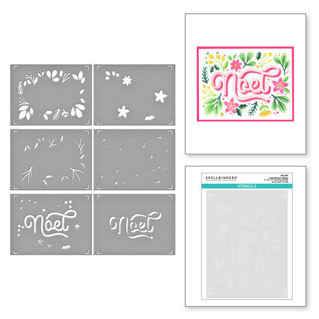 Spellbinders Layered Christmas Stencils Layered Noel Foliage Stencils (STN-067) Spellbinders Layered Christmas Stencils Layered Noel Foliage Stencils (STN-067)