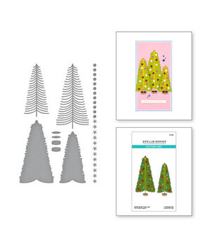Spellbinders Classic Christmas Bottle Brush Trees Duo Dies (S5-585) Spellbinders Classic Christmas Bottle Brush Trees Duo Dies (S5-585)