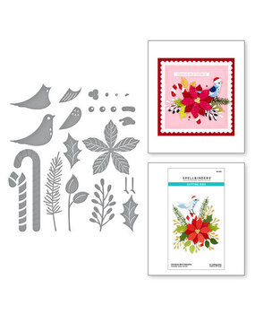 Spellbinders Classic Christmas Christmas Bird Poinsettia Dies (S4-1292)