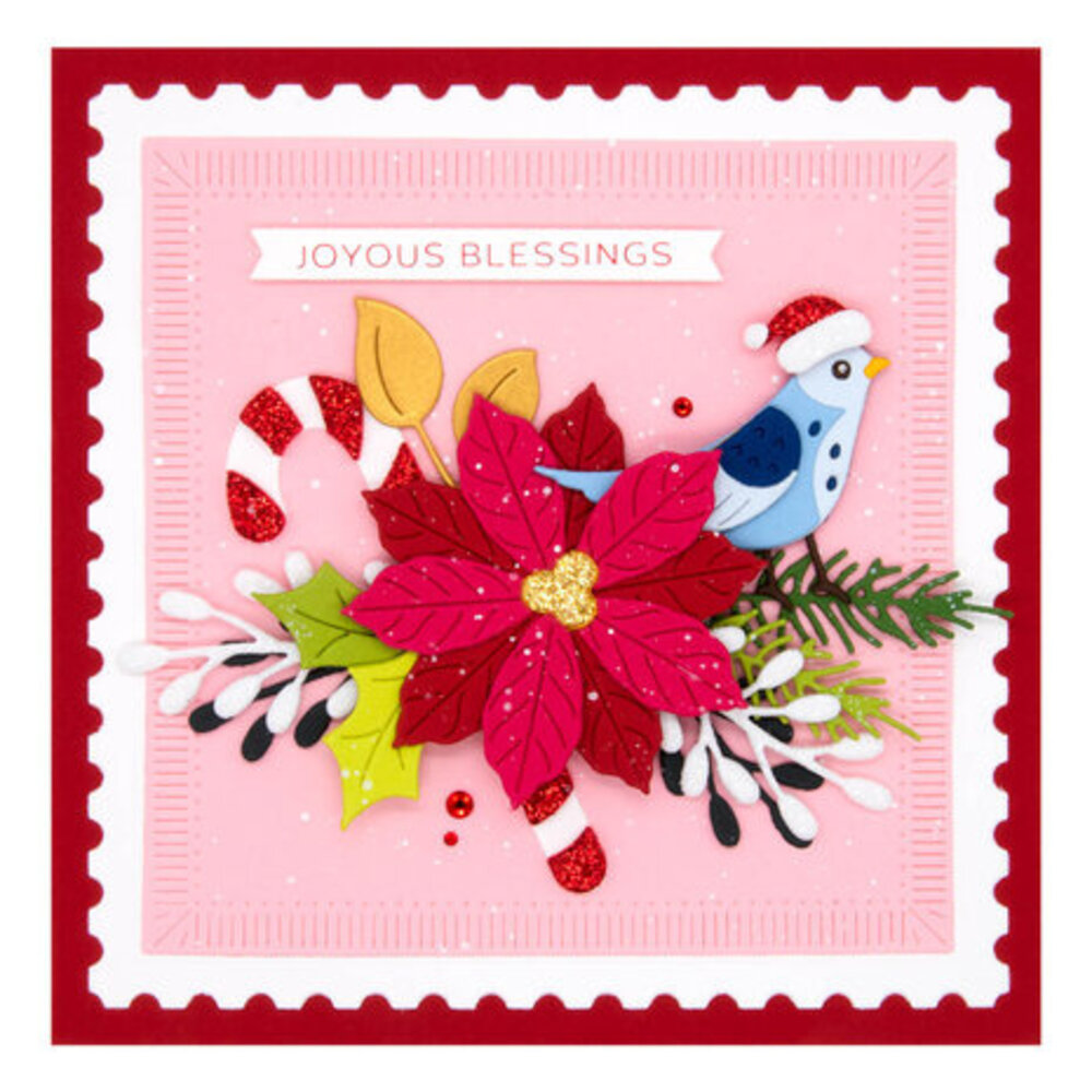 Spellbinders Classic Christmas Christmas Bird Poinsettia Dies (S4-1292)