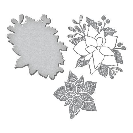 Spellbinders De-Light-Ful Christmas Poinsettia Bloom Dies (S4-1293) Spellbinders De-Light-Ful Christmas Poinsettia Bloom Dies (S4-1293)