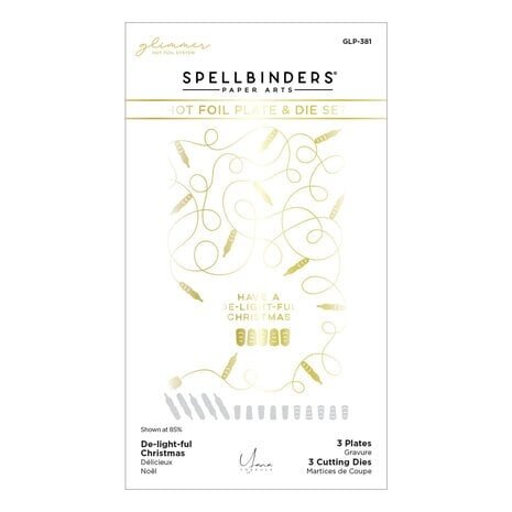 Spellbinders De-Light-Ful Christmas Glimmer Hot Foil Plate & Die Set (GLP-381) Spellbinders De-Light-Ful Christmas Glimmer Hot Foil Plate & Die Set (GLP-381)