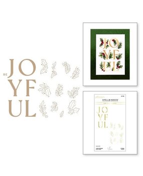 Spellbinders De-Light-Ful Christmas Joyful Glimmer Hot Foil Plate (GLP-390) Spellbinders De-Light-Ful Christmas Joyful Glimmer Hot Foil Plate (GLP-390)