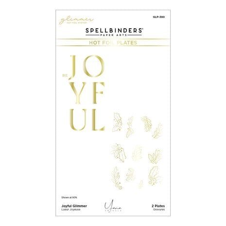 Spellbinders De-Light-Ful Christmas Joyful Glimmer Hot Foil Plate (GLP-390) Spellbinders De-Light-Ful Christmas Joyful Glimmer Hot Foil Plate (GLP-390)