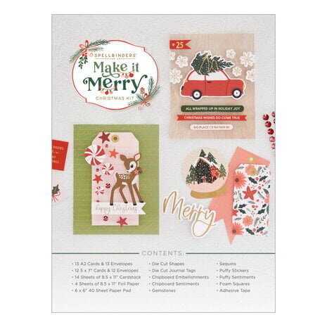 Spellbinders Make It Merry Limited Edition Holiday Cardmaking Kit (BD-0760) Spellbinders Make It Merry Limited Edition Holiday Cardmaking Kit (BD-0760)