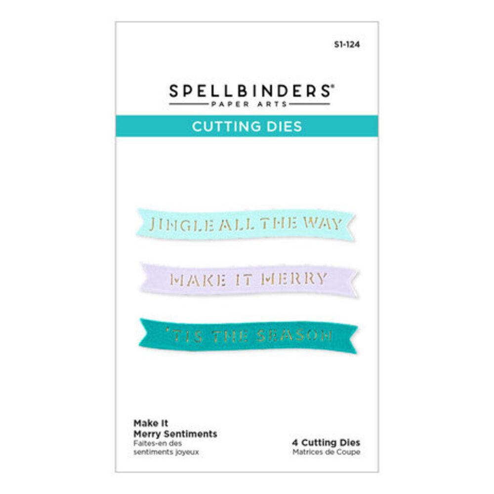 Spellbinders Make It Merry Sentiments Dies (S1-124 ) Spellbinders Make It Merry Sentiments Dies (S1-124 )