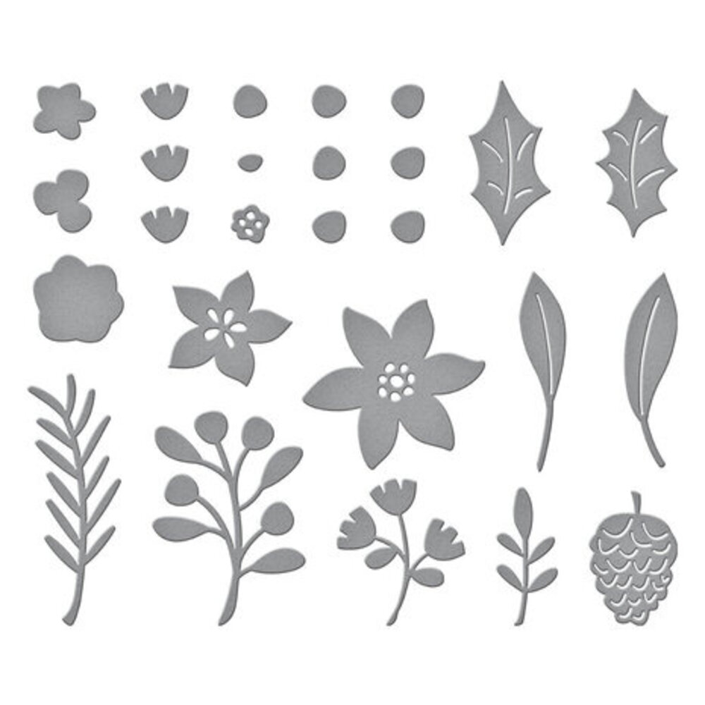 Spellbinders Make It Merry Florals Dies (S4-1288) Spellbinders Make It Merry Florals Dies (S4-1288)