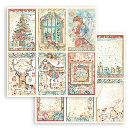 Stamperia Christmas Greetings 12x12 Inch Paper Pack (SBBL137) Stamperia Christmas Greetings 12x12 Inch Paper Pack (SBBL137)