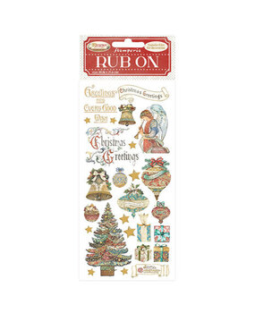Stamperia Christmas Greetings Rub-On 4x8,5 Inch Angel (DFLRB36) Stamperia Christmas Greetings Rub-On 4x8,5 Inch Angel (DFLRB36)