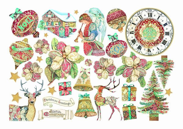 Stamperia Christmas Greetings Ephemera (DFLCT24)