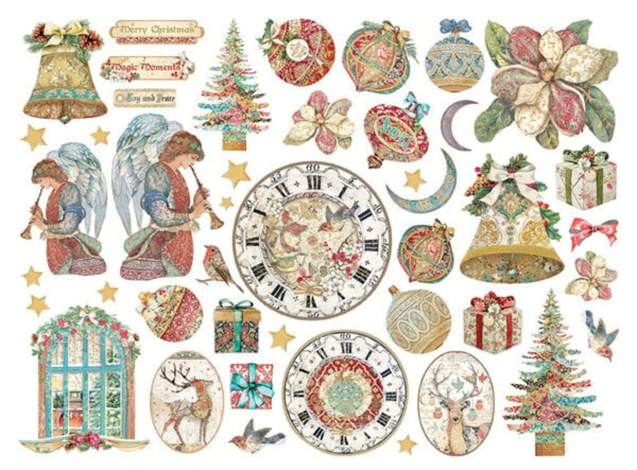 Stamperia Christmas Greetings Die Cuts (DFLDC81) Stamperia Christmas Greetings Die Cuts (DFLDC81)