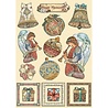 Stamperia Christmas Greetings Wooden Shapes A5 (KLSP143) Stamperia Christmas Greetings Wooden Shapes A5 (KLSP143)