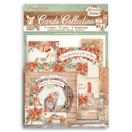 Stamperia All Around Christmas Cards Collection (SBCARD20) Stamperia All Around Christmas Cards Collection (SBCARD20)