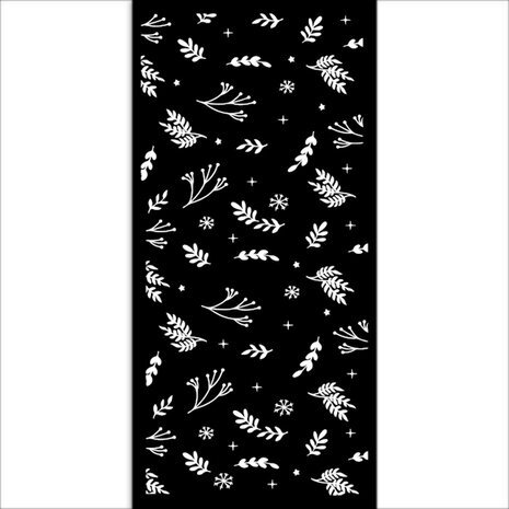 Stamperia Christmas Thick Stencil 12x25cm Leaves and Little Branches (KSTDL85) Stamperia Christmas Thick Stencil 12x25cm Leaves and Little Branches (KSTDL85)