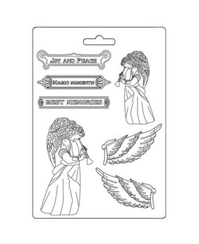 Stamperia Christmas Soft Mould A5 Angel and Wings (K3PTA5655)