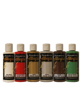 Stamperia Christmas Allegro Paint Kit (6pcs) (KALKIT40)*
