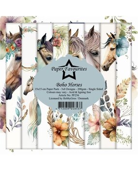 Paper Favourites Boho Horses 6x6 Inch Paper Pack (PF256) Paper Favourites Boho Horses 6x6 Inch Paper Pack (PF256)