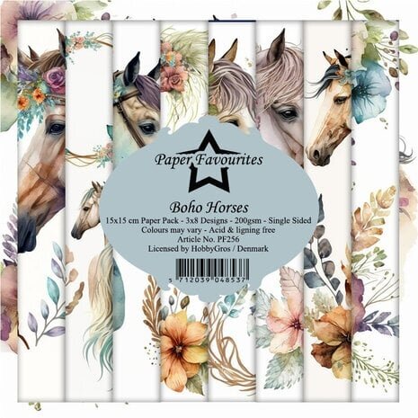 Paper Favourites Boho Horses 6x6 Inch Paper Pack (PF256) Paper Favourites Boho Horses 6x6 Inch Paper Pack (PF256)