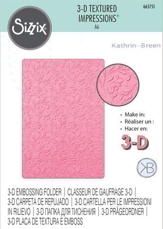 Sizzix 3D Texture Impressions Floral Scrolls (665751) Sizzix 3D Texture Impressions Floral Scrolls (665751)