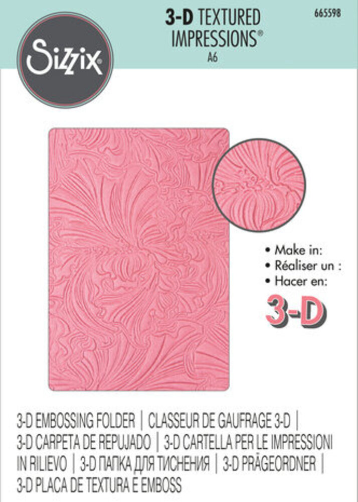 Sizzix 3D Texture Impressions Abstract Flowers (665598) Sizzix 3D Texture Impressions Abstract Flowers (665598)
