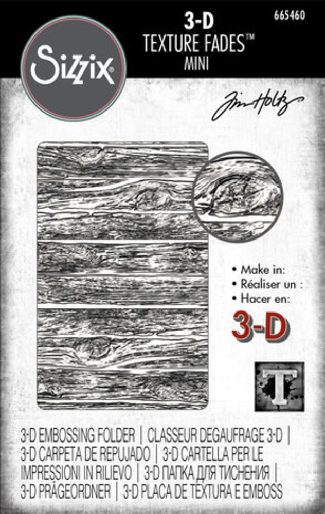 Sizzix 3D Mini Texture Fades Mini Lumber (665460) Sizzix 3D Mini Texture Fades Mini Lumber (665460)