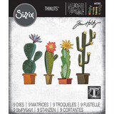 Sizzix Thinlits Die Set Funky Cactus (665365)