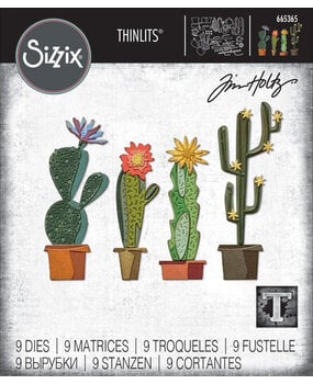 Sizzix Thinlits Die Set Funky Cactus (665365) Sizzix Thinlits Die Set Funky Cactus (665365)