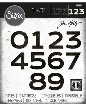 Sizzix Thinlits Die Set Countdown (665367) Sizzix Thinlits Die Set Countdown (665367)