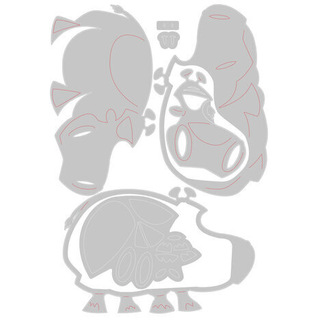 Sizzix Thinlits Die Set Bernice Colorize (665366) Sizzix Thinlits Die Set Bernice Colorize (665366)