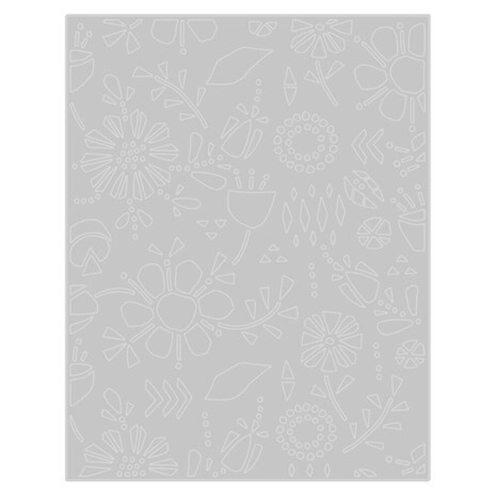 Sizzix Thinlits Die Set Folk Flowers (665363)