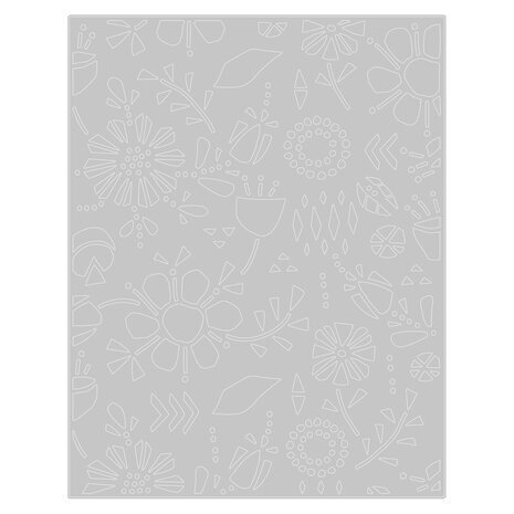 Sizzix Thinlits Die Set Folk Flowers (665363)