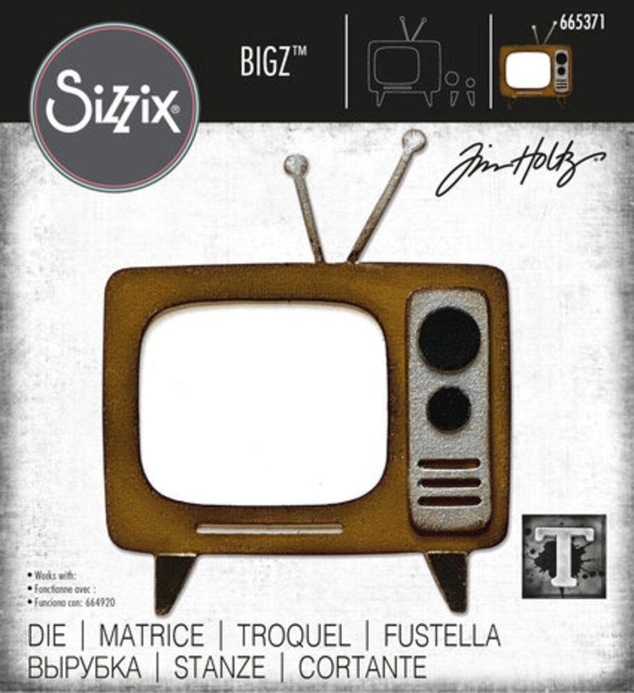 Sizzix Bigz Die Alterations Retro TV (665371) Sizzix Bigz Die Alterations Retro TV (665371)