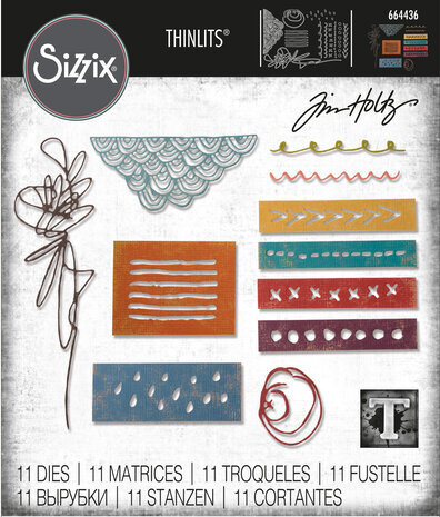 Sizzix Thinlits Alterations Colorize Media Marks (664436)