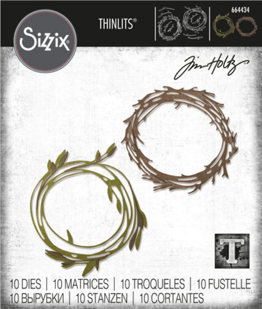 Sizzix Thinlits Alterations Colorize Funky Wreaths (664434) Sizzix Thinlits Alterations Colorize Funky Wreaths (664434)