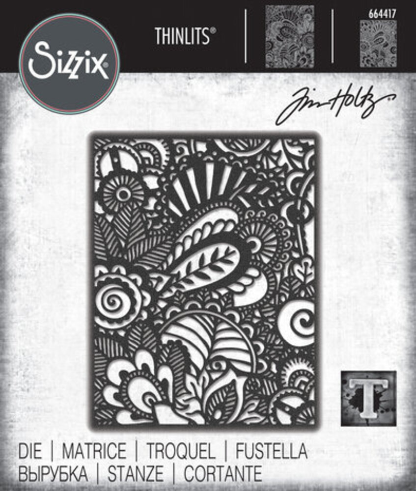 Sizzix Thinlits Alterations Doodle Art (664417)