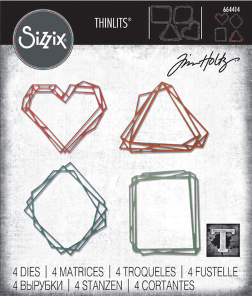 Sizzix Thinlits Alterations Geo Frames (664414) Sizzix Thinlits Alterations Geo Frames (664414)