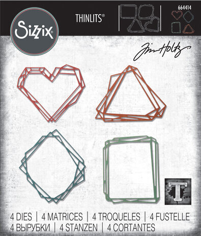 Sizzix Thinlits Alterations Geo Frames (664414) Sizzix Thinlits Alterations Geo Frames (664414)