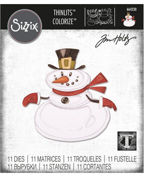 Sizzix Thinlits Alterations Mr. Snowman Colorize (664230)
