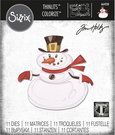 Sizzix Thinlits Alterations Mr. Snowman Colorize (664230)