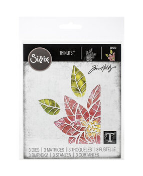 Sizzix Thinlits Alterations Poinsettia Pieces (664212)