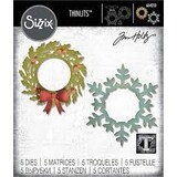 Sizzix Thinlits Alterations Wreath & Snowflake (664210)