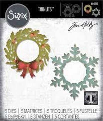 Sizzix Thinlits Alterations Wreath & Snowflake (664210) Sizzix Thinlits Alterations Wreath & Snowflake (664210)
