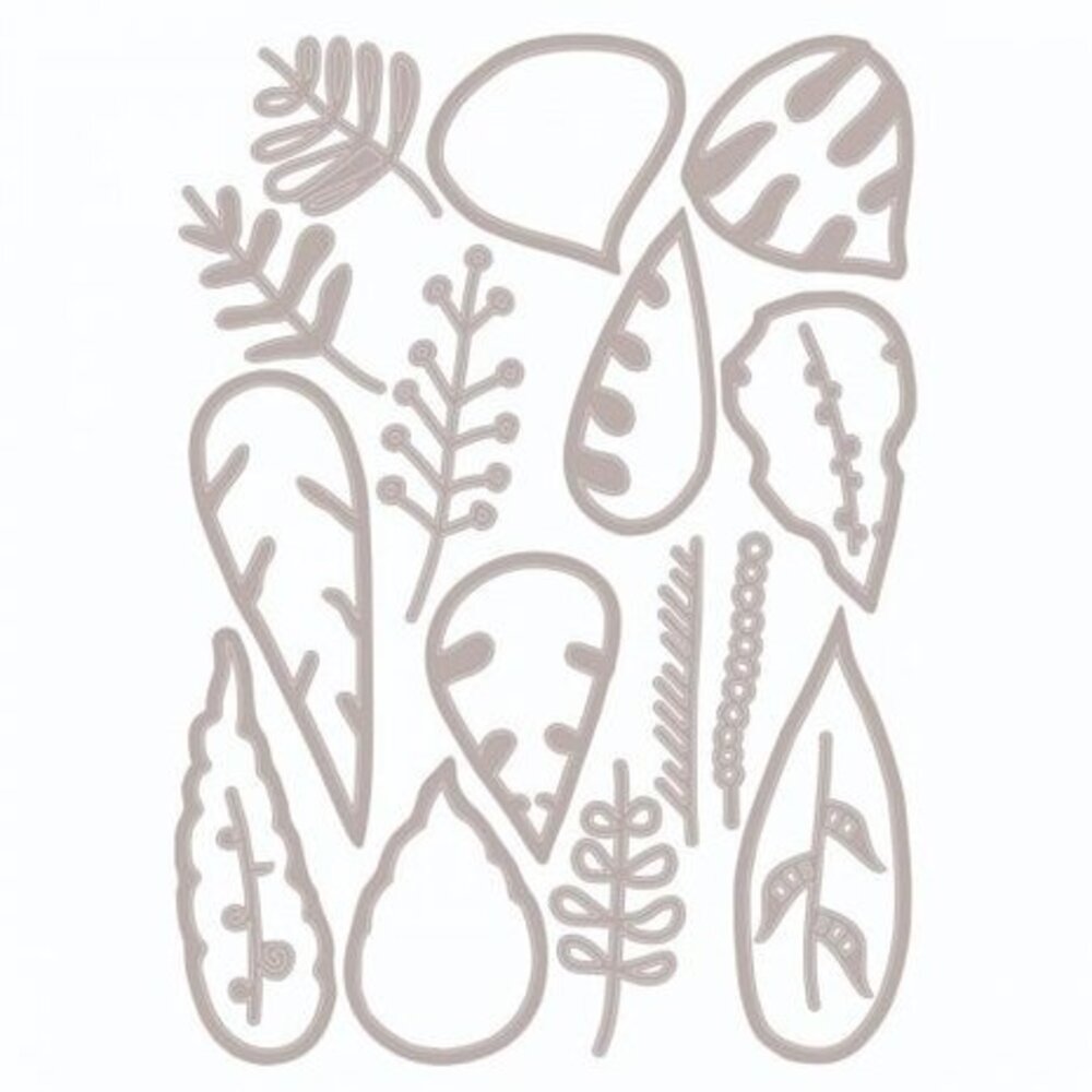 Sizzix Thinlits Die Set Artsy Leaves (666380)